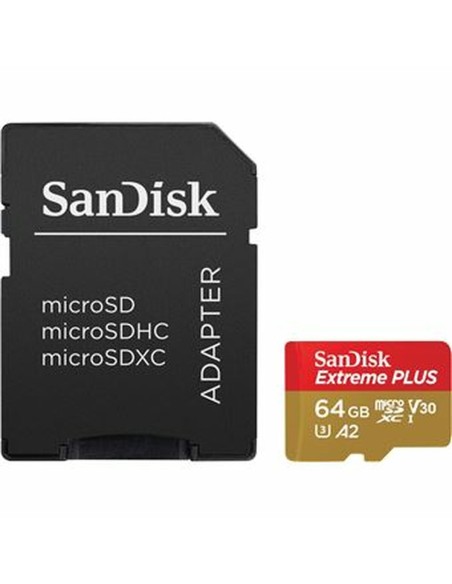 Carte Mémoire Micro SD avec Adaptateur Western Digital SDSQXBU-064G-GN6MA | Tienda24 Tienda24.eu