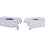 Set de mantelería DKD Home Decor 150 x 250 x 0,5 cm Rojo Azul Blanco (2 Unidades) | Tienda24 - Global Online Shop Tienda24.eu