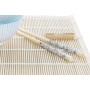 Set de sushi DKD Home Decor 14,5 x 14,5 x 31 cm Bleu Blanc Grès Oriental (16 Pièces) de DKD Home Decor, Plats et plateaux - R...