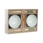 Set de Sushi DKD Home Decor Bambú Gres Blanco Verde Oriental 30 x 21 x 7 cm (6 Piezas) de DKD Home Decor, Platos y fuentes - ...