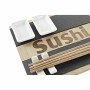 Set de Sushi DKD Home Decor Negro Natural Bambú Pizarra Oriental 25 x 22 x 3 cm de DKD Home Decor, Platos y fuentes - Ref: S3...