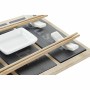 Conjunto de sushi DKD Home Decor Bambu Ardósia Preto Natural Oriental 25 x 19 x 3 cm | Tienda24 - Global Online Shop Tienda24.eu