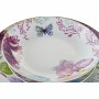 Set di Stoviglie DKD Home Decor Azzurro Bianco Verde Rosa Porcellana Farfalla 18 Pezzi di DKD Home Decor, Servizi combinati -...