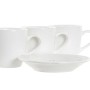 Piece Coffee Cup Set DKD Home Decor Natural Rubber wood White Stoneware 90 ml by DKD Home Decor, Cups - Ref: S3037307, Price:...