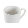 Set di 4 Tazze Mug DKD Home Decor Bianco Naturale Legno d'albero della gomma Gres 300 ml 19 x 13 x 31 cm di DKD Home Decor, T...