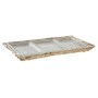 Tablett für Snacks DKD Home Decor Durchsichtig natürlich Kristall 42 x 20 x 3,5 cm von DKD Home Decor, Teller und Schüsseln -...