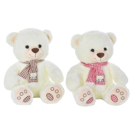 Urso de Peluche DKD Home Decor Vermelho Branco Castanho-avermelhado Infantil 20 x 20 x 50 cm (2 Unidades) de DKD Home Decor, ...