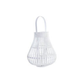 Lanterna DKD Home Decor Bianco Multicolore Metallo Bambù Cristallo Città 30 x 40 cm 29 x 29 x 34 cm di DKD Home Decor, Candel...