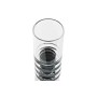 Candleholder DKD Home Decor 6 x 6 x 28 cm Crystal Black Transparent | Tienda24 - Global Online Shop Tienda24.eu