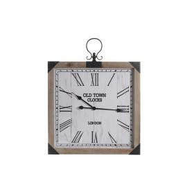 Wall Clock DKD Home Decor Natural MDF White Iron (60 x 4,5 x 75 cm) by DKD Home Decor, Wall Clocks - Ref: S3037732, Price: 52...