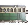 Wall Clock DKD Home Decor 49,5 x 3,5 x 48 cm Metal Green Yellow Vintage Train (2 Units) by DKD Home Decor, Wall Clocks - Ref:...