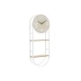 Orologio da Parete DKD Home Decor Naturale Metallo MDF Bianco (25,5 x 11,5 x 71 cm) | Tienda24 - Global Online Shop Tienda24.eu