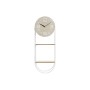 Orologio da Parete DKD Home Decor Naturale Metallo MDF Bianco (25,5 x 11,5 x 71 cm) | Tienda24 - Global Online Shop Tienda24.eu