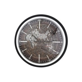 Orologio da Parete DKD Home Decor Mappamondo Marrone Nero Ferro Vintage 59,5 x 8,5 x 59,5 cm di DKD Home Decor, Orologi da pa...