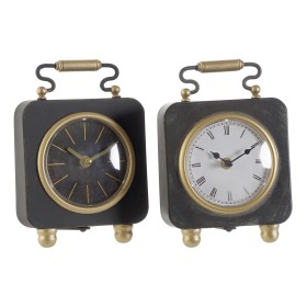 Table clock DKD Home Decor Love Copper 39 x 8 x 15 cm Silver Iron Loft (2 Units) | Tienda24 - Global Online Shop Tienda24.eu