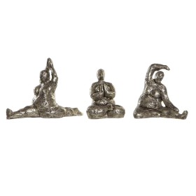 Figurine Décorative DKD Home Decor 11 x 22,5 x 17 cm Doré Yoga (3 Unités) de DKD Home Decor, Objets de décoration - Réf : S30...