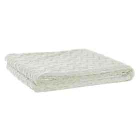 Coperta DKD Home Decor Zig zag 150 x 200 x 2 cm Bianco Montagna di DKD Home Decor, Coperte e copriletti - Rif: S3037916, Prez...