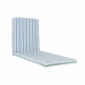 Cushion DKD Home Decor White Sky blue Navy Blue Stripes 190 x 60 x 5 cm (190 x 60 x 5 cm) by DKD Home Decor, Cushions - Ref: ...