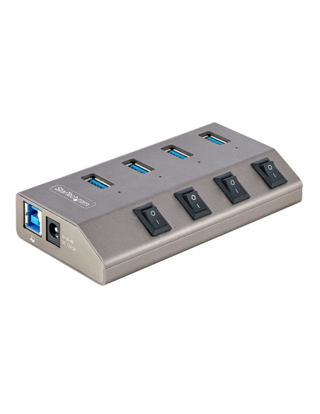 Hub USB Startech 5G4AIBS-USB-HUB-EU | Tienda24 Tienda24.eu