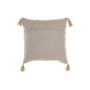 Kissen DKD Home Decor Beige karriert 40 x 15 x 40 cm von DKD Home Decor, Zierkissen - Ref: S3038109, Preis: 17,29 €, Rabatt: %