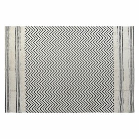 Alfombra DKD Home Decor Negro Zig-zag Blanco (160 x 226 x 0,7 cm) de DKD Home Decor, Alfombras infantiles - Ref: S3038133, Pr...