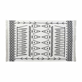 Alfombra DKD Home Decor Negro Blanco Ikat (120 x 180 x 0,7 cm) de DKD Home Decor, Alfombras infantiles - Ref: S3038134, Preci...