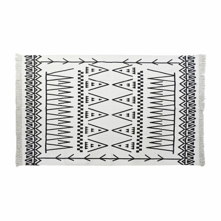 Tapis DKD Home Decor Noir Blanc Ikat (120 x 180 x 0,7 cm) | Tienda24 - Global Online Shop Tienda24.eu