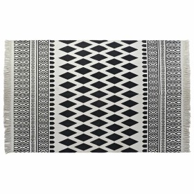 Alfombra DKD Home Decor Negro Blanco (160 x 250 x 0,7 cm) de DKD Home Decor, Alfombras infantiles - Ref: S3038143, Precio: 57...