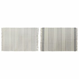 Carpet DKD Home Decor 120 x 180 x 0,75 cm Grey Polyester White Fringe Boho (2 Units) by DKD Home Decor, Rugs - Ref: S3038183,...