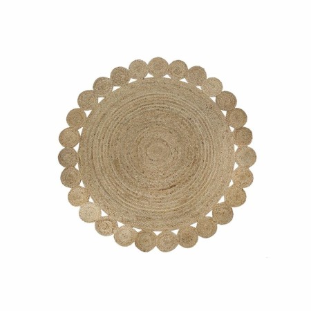 Tappeto DKD Home Decor 200 x 200 x 1 cm Naturale Marrone Poliestere Iuta di DKD Home Decor, Tappeti - Rif: S3038265, Prezzo: ...