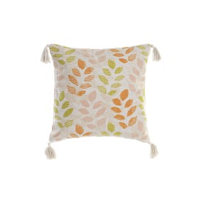 Cojín DKD Home Decor Beige 45 x 10 x 45 cm Multicolor Flores Boho de DKD Home Decor, Cojines - Ref: S3038289, Precio: 23,00 €...