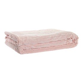 Blanket DKD Home Decor 130 x 170 x 2 cm Pink Scandinavian by DKD Home Decor, Blankets and bedcovers - Ref: S3038396, Price: 1...