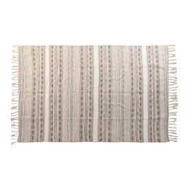 Alfombra DKD Home Decor Flecos Boho Poliéster Algodón (160 x 230 cm) de DKD Home Decor, Alfombras infantiles - Ref: S3038465,...