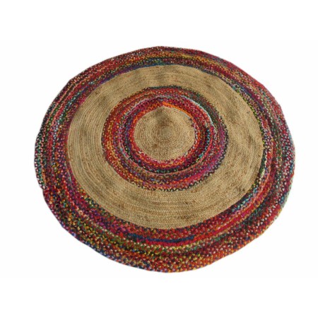 Tapete DKD Home Decor Poliéster Algodão Multicolor Jute (160 x 160 x 0,7 cm) | Tienda24 - Global Online Shop Tienda24.eu