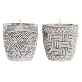 Candle DKD Home Decor Wood Wax (2 Units) by DKD Home Decor, Sails - Ref: S3038542, Price: 32,89 €, Discount: %