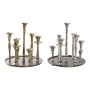 Candelabro DKD Home Decor 29 x 29 x 30 cm Aluminio Moderno (2 Unidades) de DKD Home Decor, Candelabros y portavelas - Ref: S3...