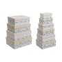 Set de Cajas Organizadoras Apilables DKD Home Decor Animales Flores Cartón (43,5 x 33,5 x 15,5 cm) de DKD Home Decor, Cajas y...