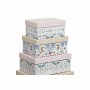 Set de Cajas Organizadoras Apilables DKD Home Decor Animales Flores Cartón (43,5 x 33,5 x 15,5 cm) de DKD Home Decor, Cajas y...