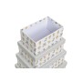 Set de Cajas Organizadoras Apilables DKD Home Decor Gris Mascotas Cartón (43,5 x 33,5 x 15,5 cm) de DKD Home Decor, Cajas y a...