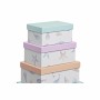 Jeu de Caisses de Rangement Empilables DKD Home Decor Marin Carton (43,5 x 33,5 x 15,5 cm) de DKD Home Decor, Boîtes et coffr...