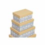 Set de Cajas Organizadoras Apilables DKD Home Decor Animales Azul Cartón (43,5 x 33,5 x 15,5 cm) de DKD Home Decor, Cajas y a...