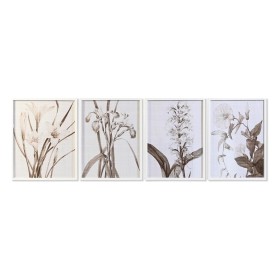 Cuadro DKD Home Decor Cristal Abedul 55 x 70 x 2,5 cm 55 x 2,5 x 70 cm Flores (4 Piezas) de DKD Home Decor, Impresiones sobre...