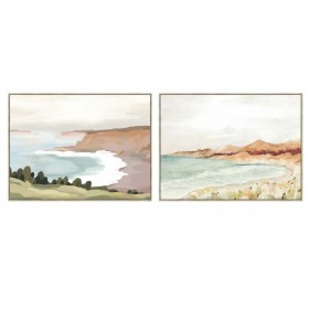 Cadre DKD Home Decor Plage 120 x 4 x 90 cm Cottage (2 Unités) de DKD Home Decor, Impressions sur toile - Réf : S3038877, Prix...