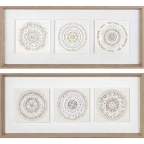 Cadre DKD Home Decor 61 x 3,8 x 26 cm 63,5 x 4 x 28,6 cm Cercles Scandinave (2 Unités) de DKD Home Decor, Impressions sur toi...