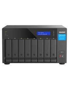 Network Storage Qnap TS-435XEU-4G Black Black/Grey | Tienda24 Tienda24.eu