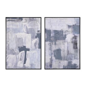 Cadre Home ESPRIT Blanc Noir Abstrait Moderne 83 x 4,5 x 123 cm (2 Unités) | Tienda24 - Global Online Shop Tienda24.eu