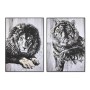 Pintura DKD Home Decor 103 x 4,5 x 143 cm Tigre Colonial (2 Unidades) | Tienda24 - Global Online Shop Tienda24.eu