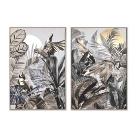 Painting DKD Home Decor Tropical 83 x 4,5 x 122,5 cm 83 x 4,5 x 123 cm (2 Units) by DKD Home Decor, Prints on Canvas - Ref: S...