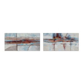 Cadre DKD Home Decor 140 x 2,8 x 70 cm Abstrait Moderne (2 Unités) de DKD Home Decor, Impressions sur toile - Réf : S3039060,...