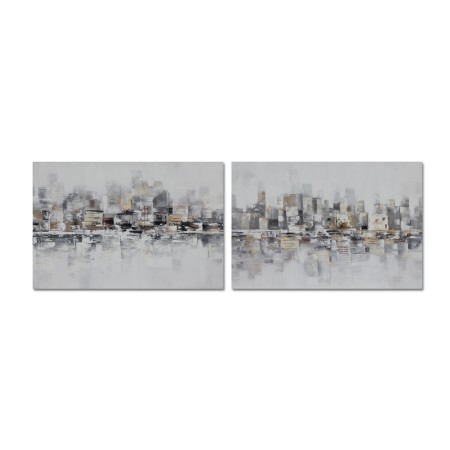 Cuadro DKD Home Decor 120 x 2,8 x 80 cm Abstracto Loft (2 Unidades) de DKD Home Decor, Impresiones sobre lienzo - Ref: S30390...